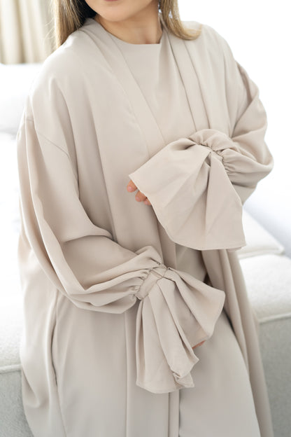 Premium Abaya 2-Teiler | Beige